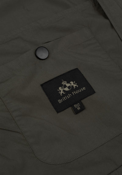 Shadow Olive Paper Touch Overshirt