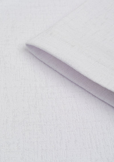 Feather White Jacquard Polo Shirt