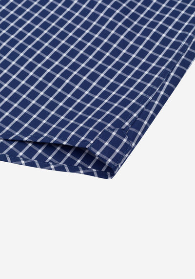 Windsor Navy Checked Poplin Shirt