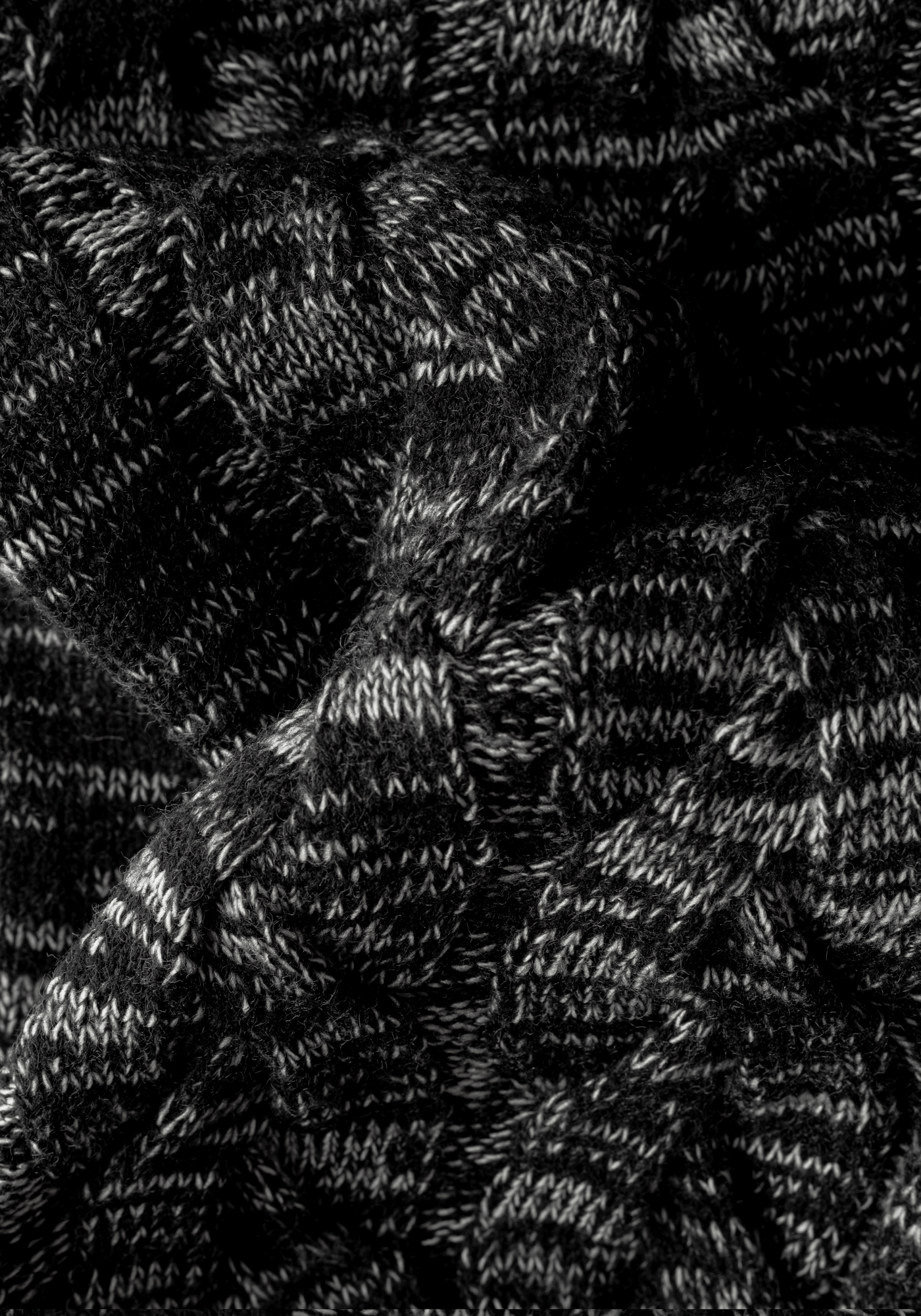 Lunar Grey Braided Zipped Pullover