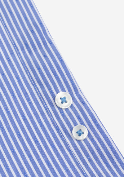 Sky Blue Stripe Dobby Shirt