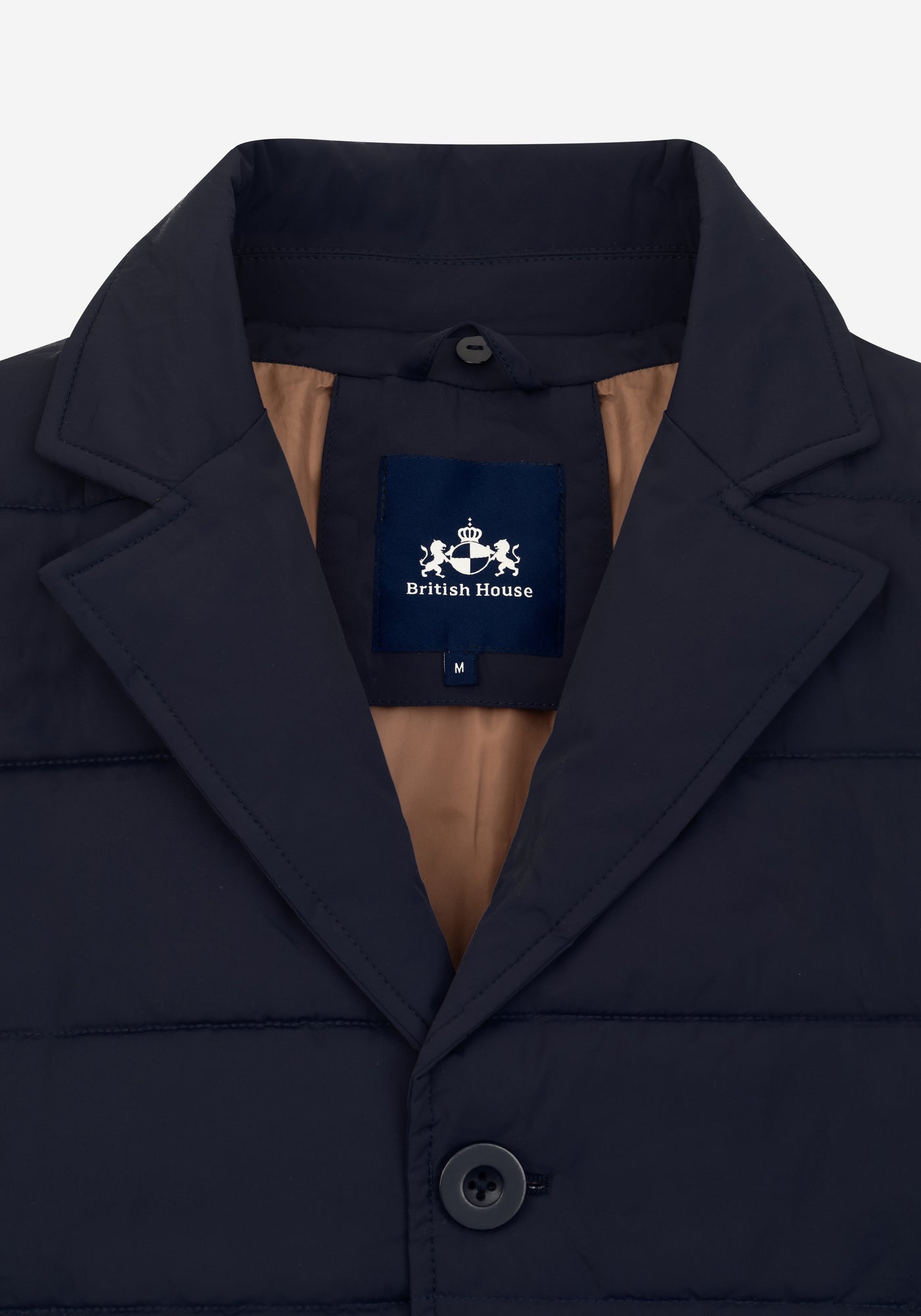 Vale Navy Padded Polyamide Jacket