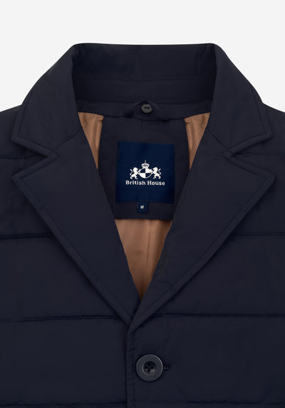 Vale Navy Padded Polyamide Jacket
