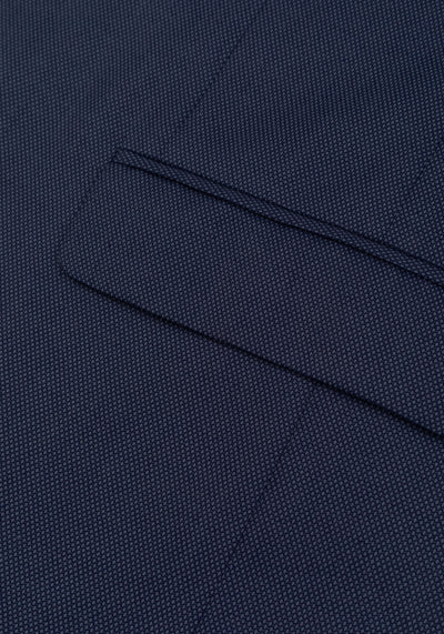 Atlantic Navy Dotted Poly Suit