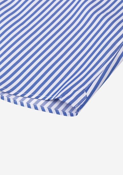 Vivid Blue Stripe Signature Twill Shirt
