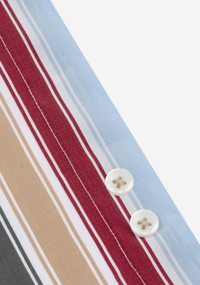 Capri Parti-Colored Stripe Poplin Shirt