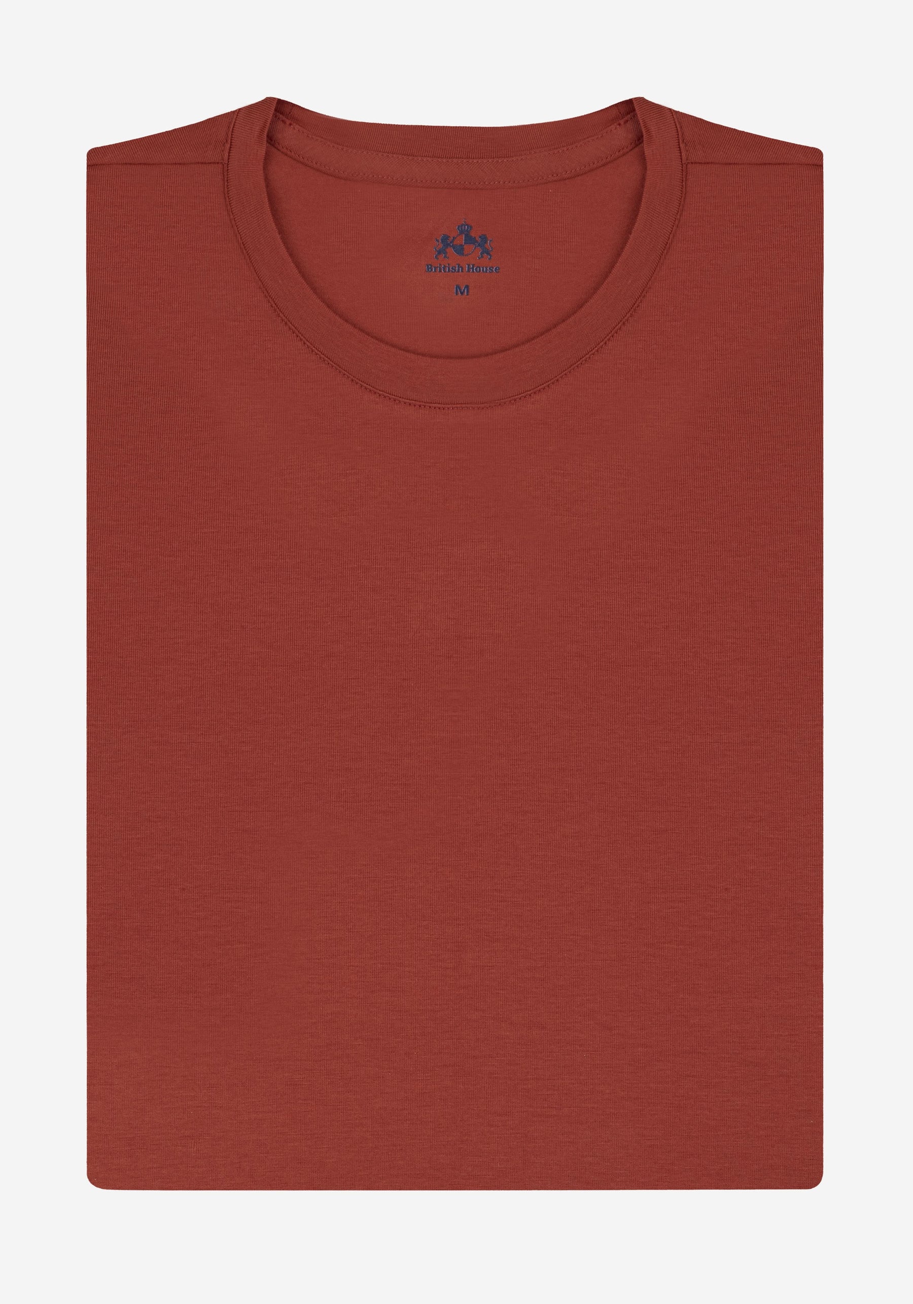 Sienna Orange Cotton Undershirt - Long Sleeve