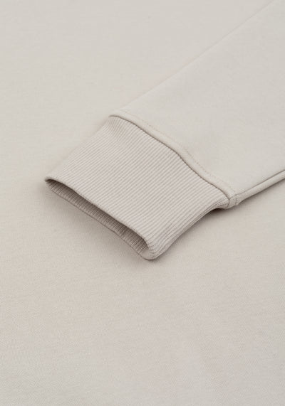 Ash Beige Cotton Sweatshirt