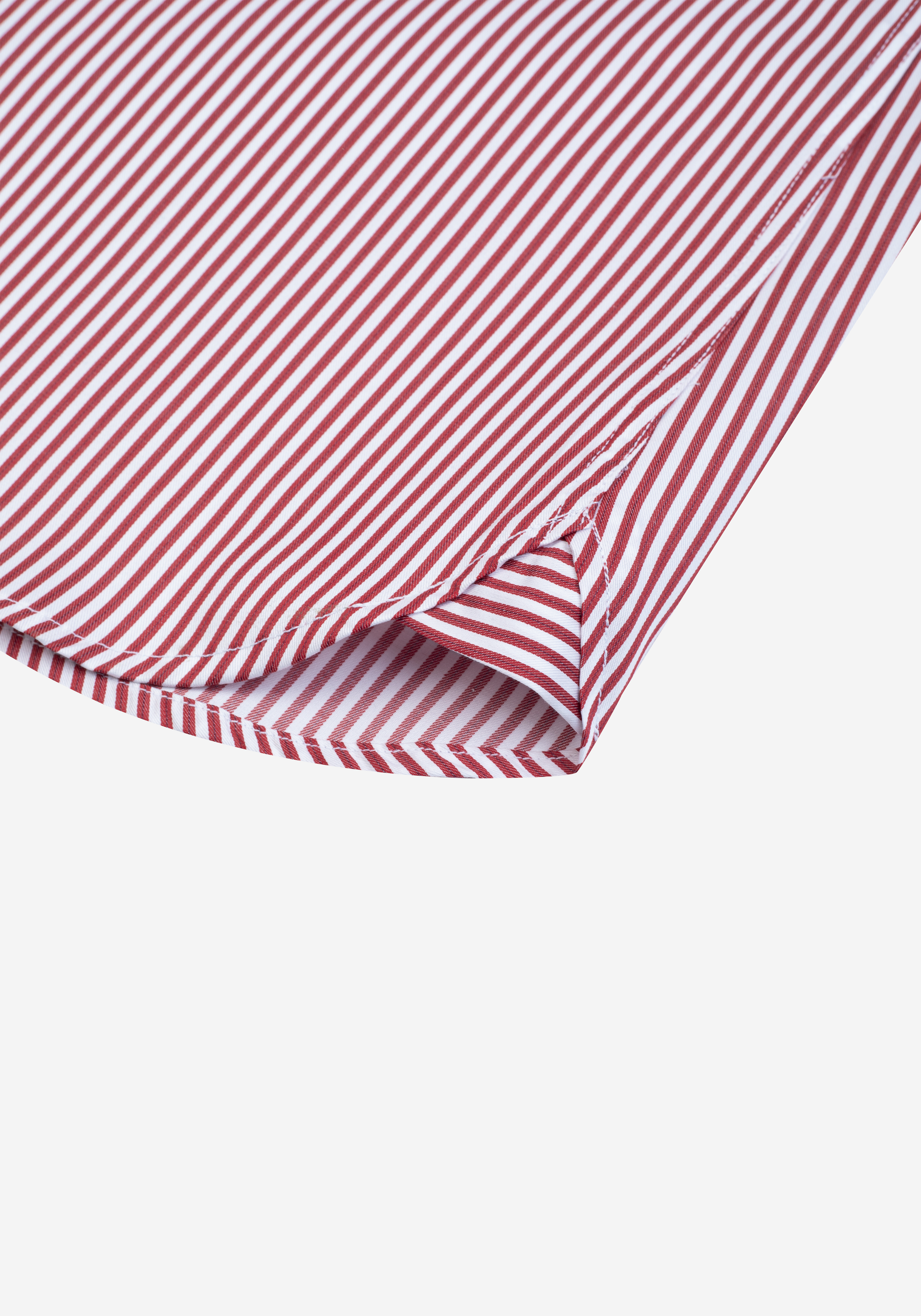 Striking Red Stripe Twill Shirt
