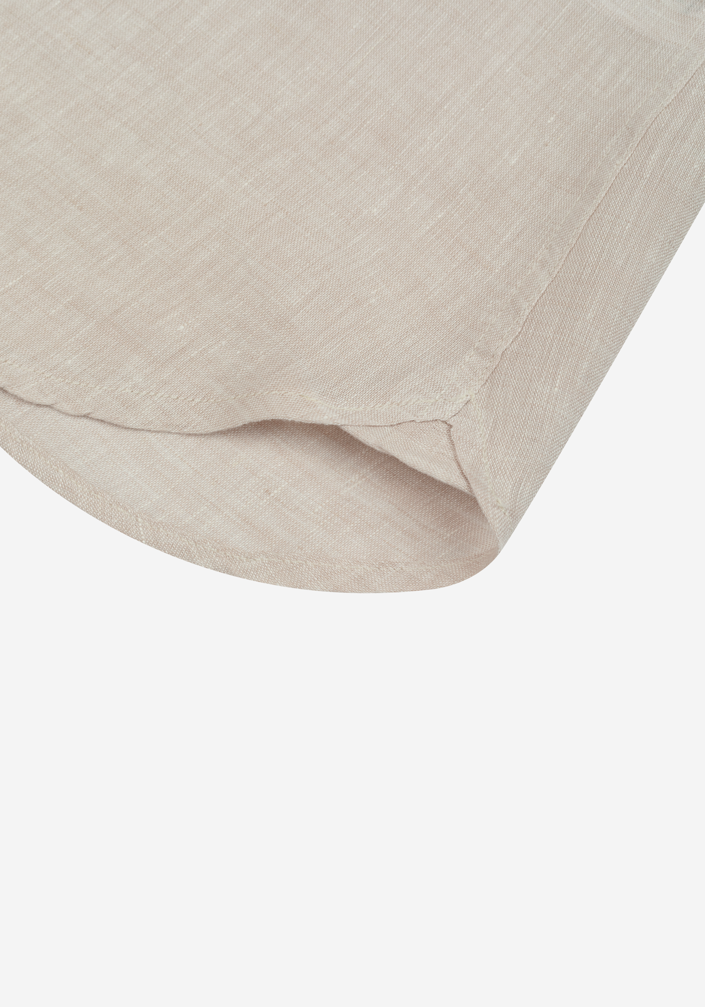 Palm Beige Belgian Linen Shirt