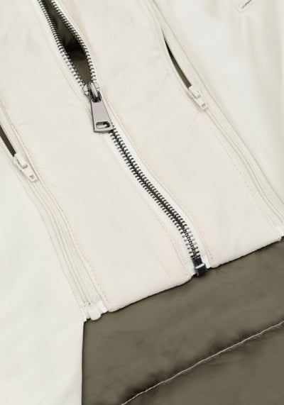 Fog White Padded Polyamide Jacket