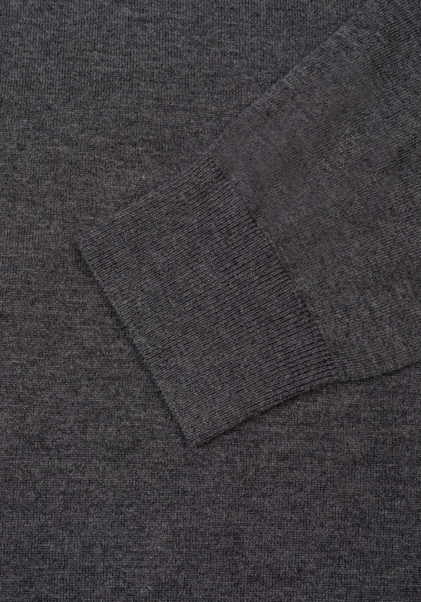 Coal Grey Merino Wool Blend Pullover