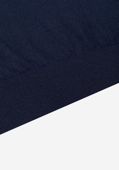 Ion Navy Merino Wool Blend Pullover
