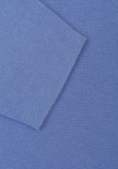 Powder Blue Merino Wool Blend Cardigan