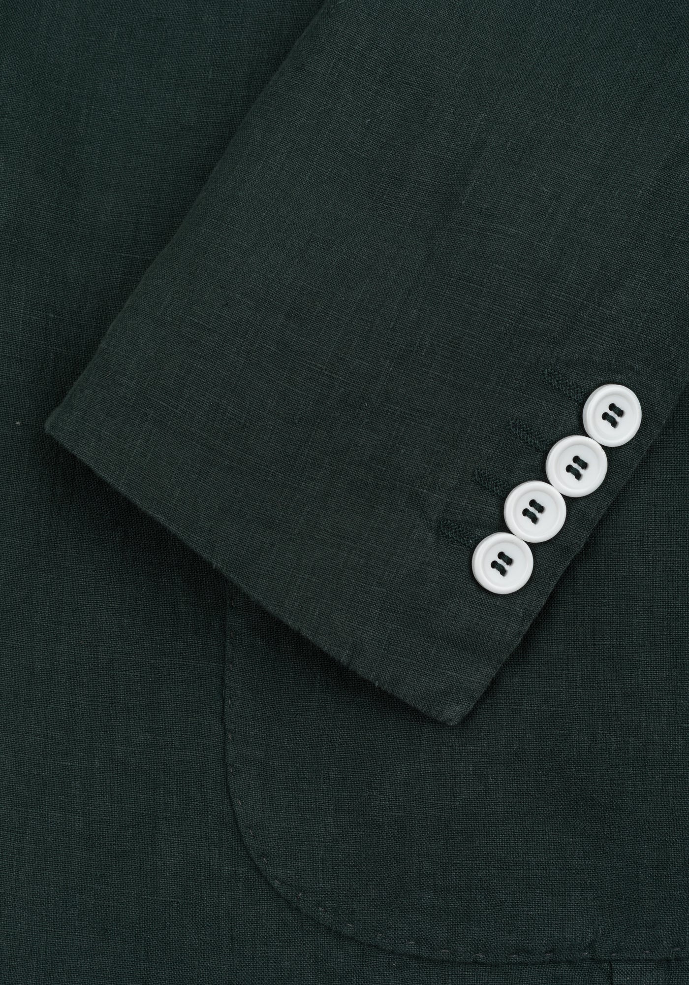 Hunter Green Pure Linen Blazer