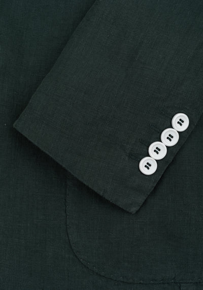 Hunter Green Pure Linen Blazer