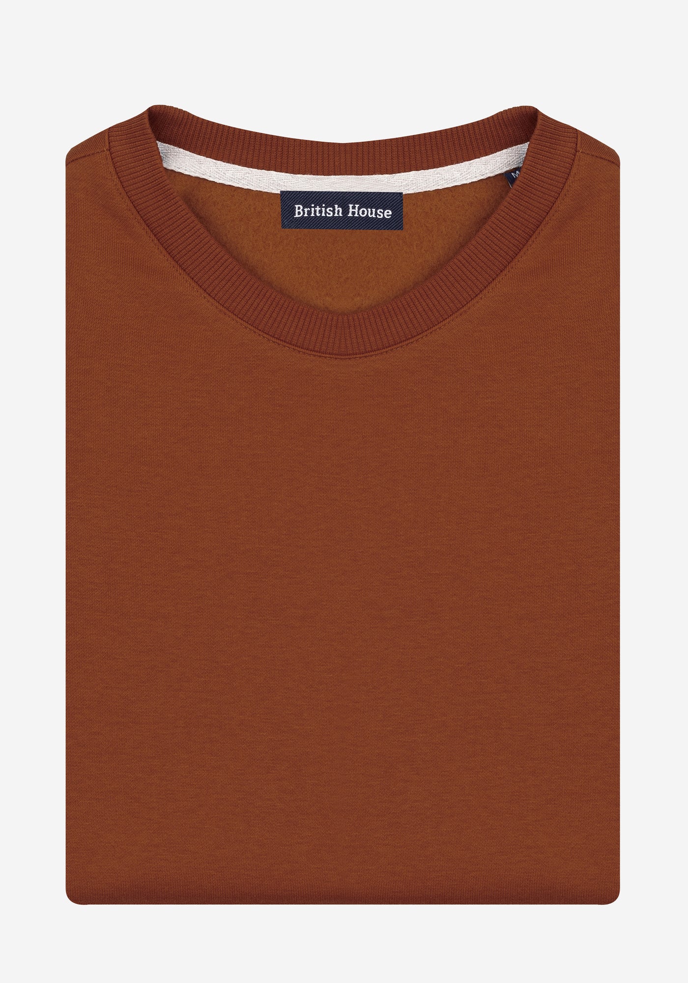 Copper Orange Cotton Sweatshirt