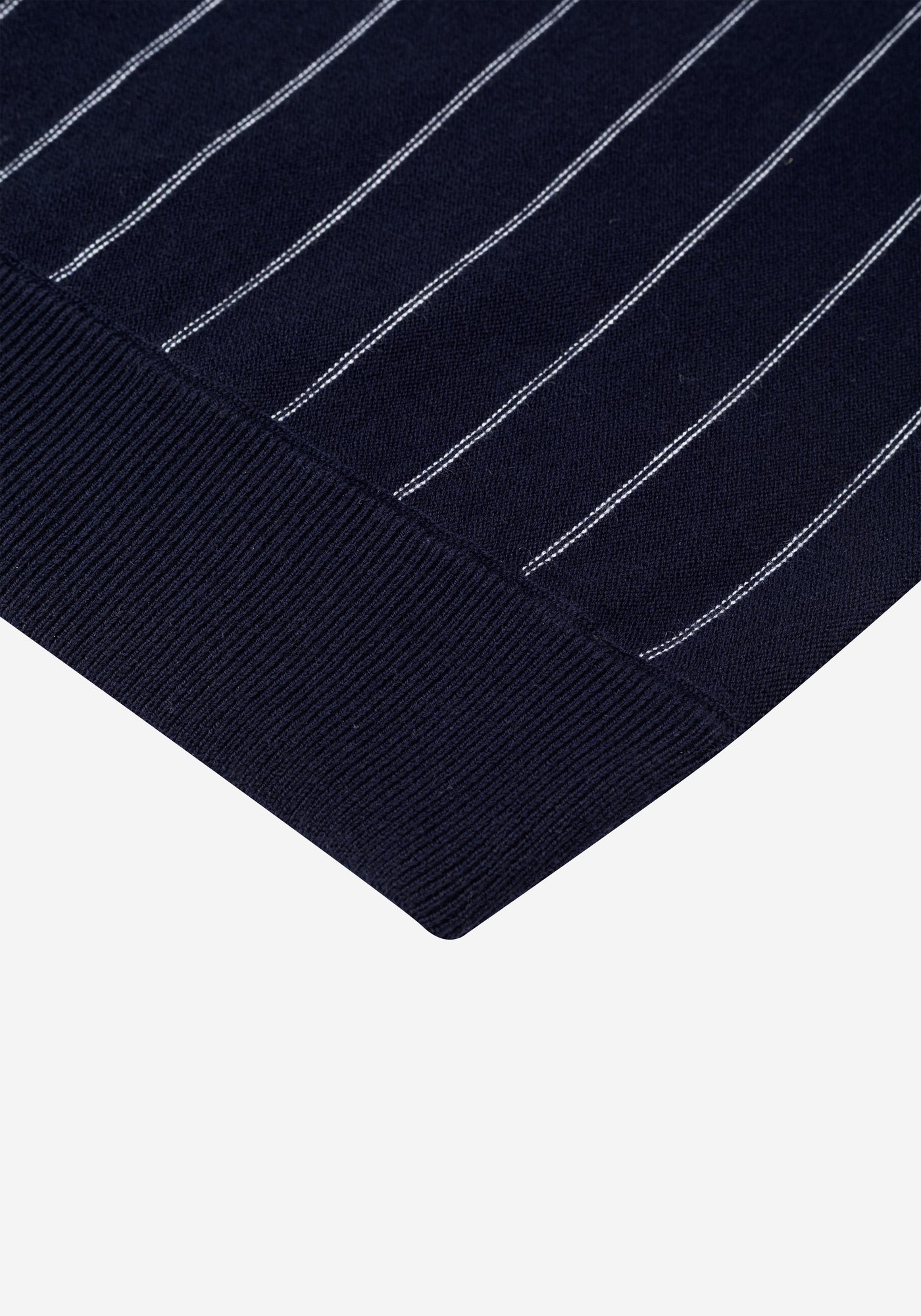 Arctic Navy Stripe Merino Wool Blend Cardigan