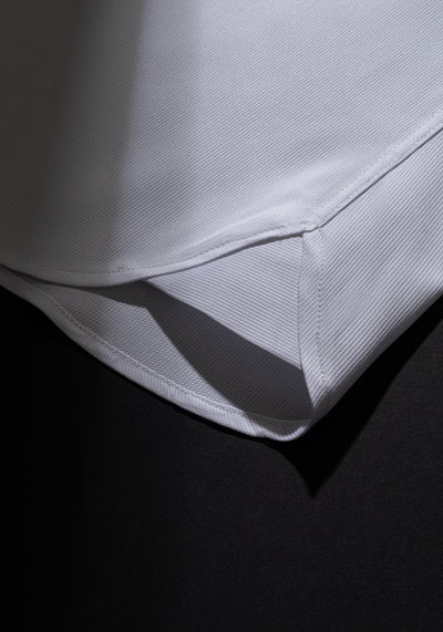 Giza 87 Cotton Imperial White Basket Weave Shirt
