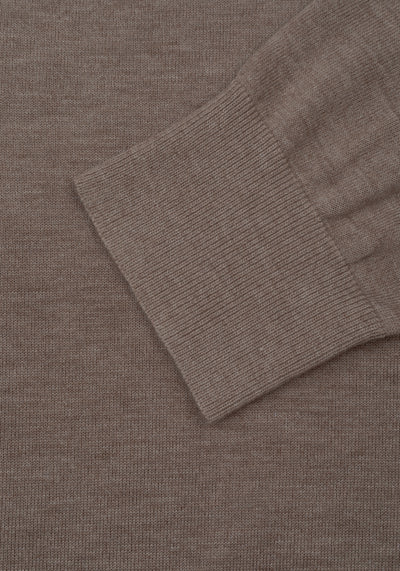 Timber Beige Merino Wool Blend Pullover