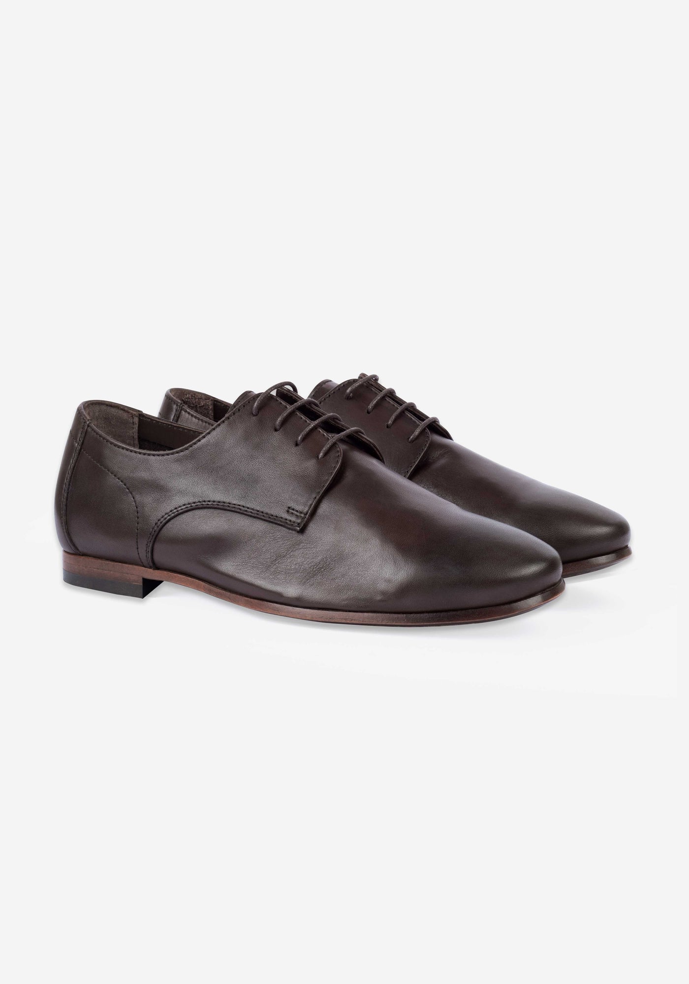 Mocha Brown Calf-Skin Leather Lace-up