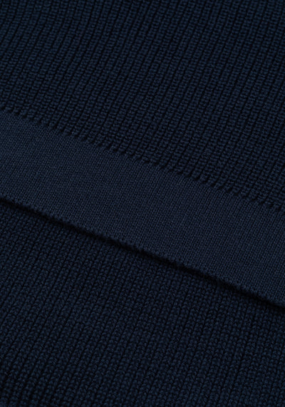 Solid Navy Heavy Knitted Cardigan