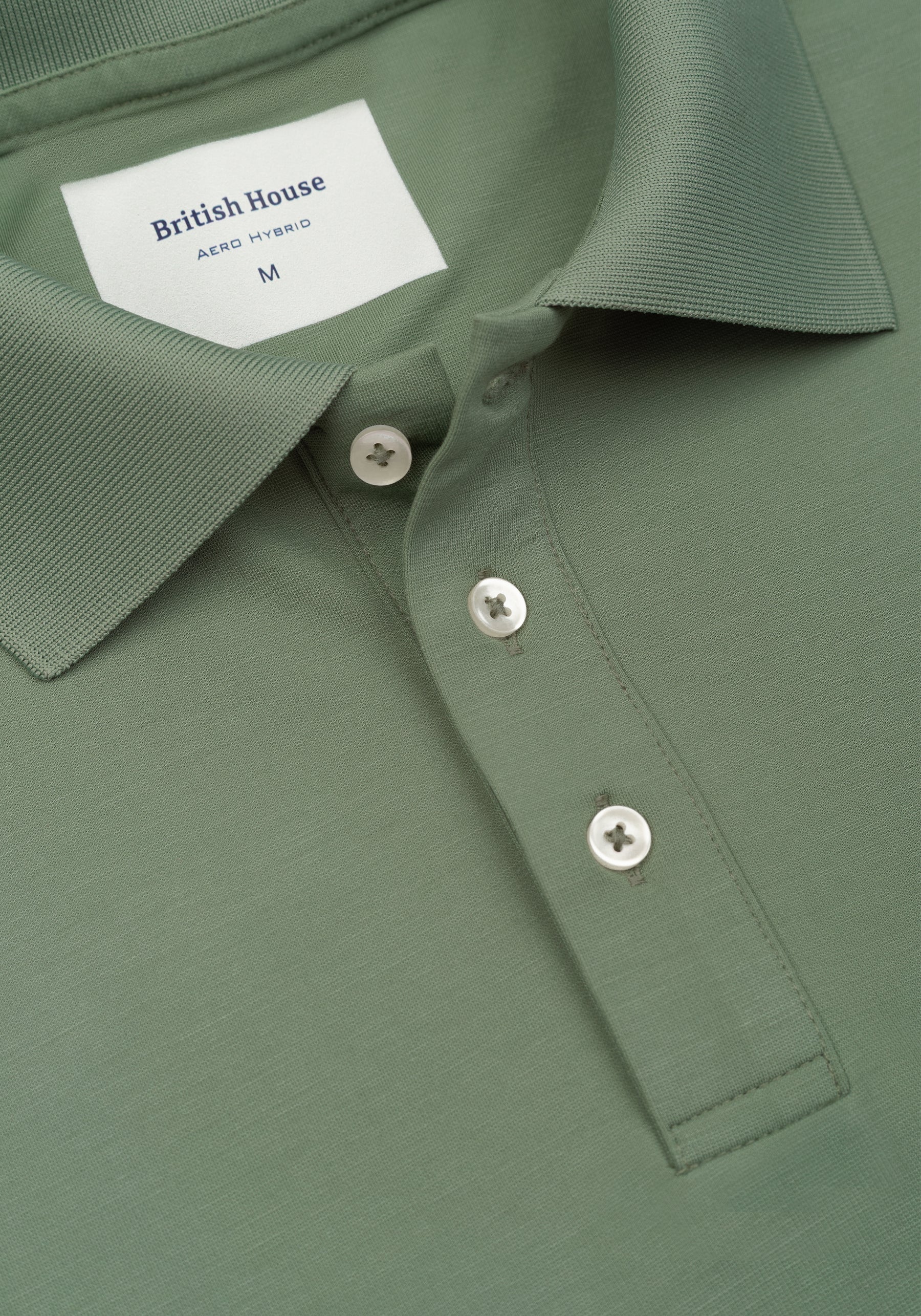 BayLeaf Green Aero-Hybrid Polo Shirt