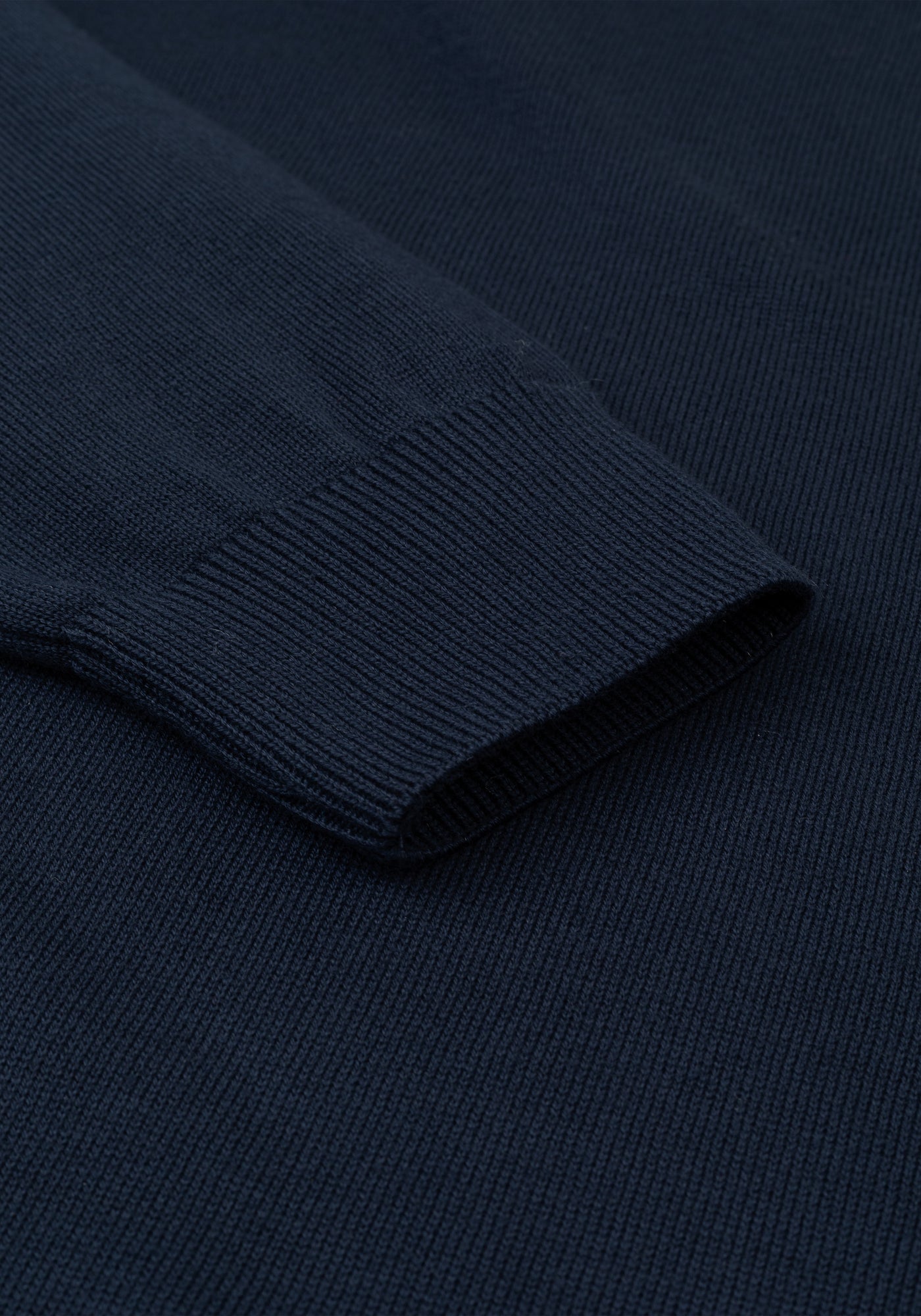 Sapphire Navy Quarter-Zip Cotton Pullover
