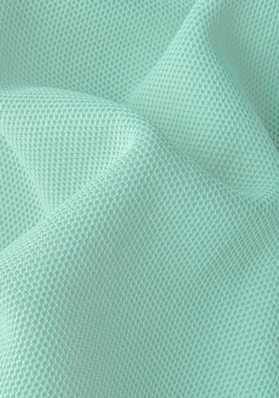 Coastal Mint Polyamide Knitted Polo Shirt