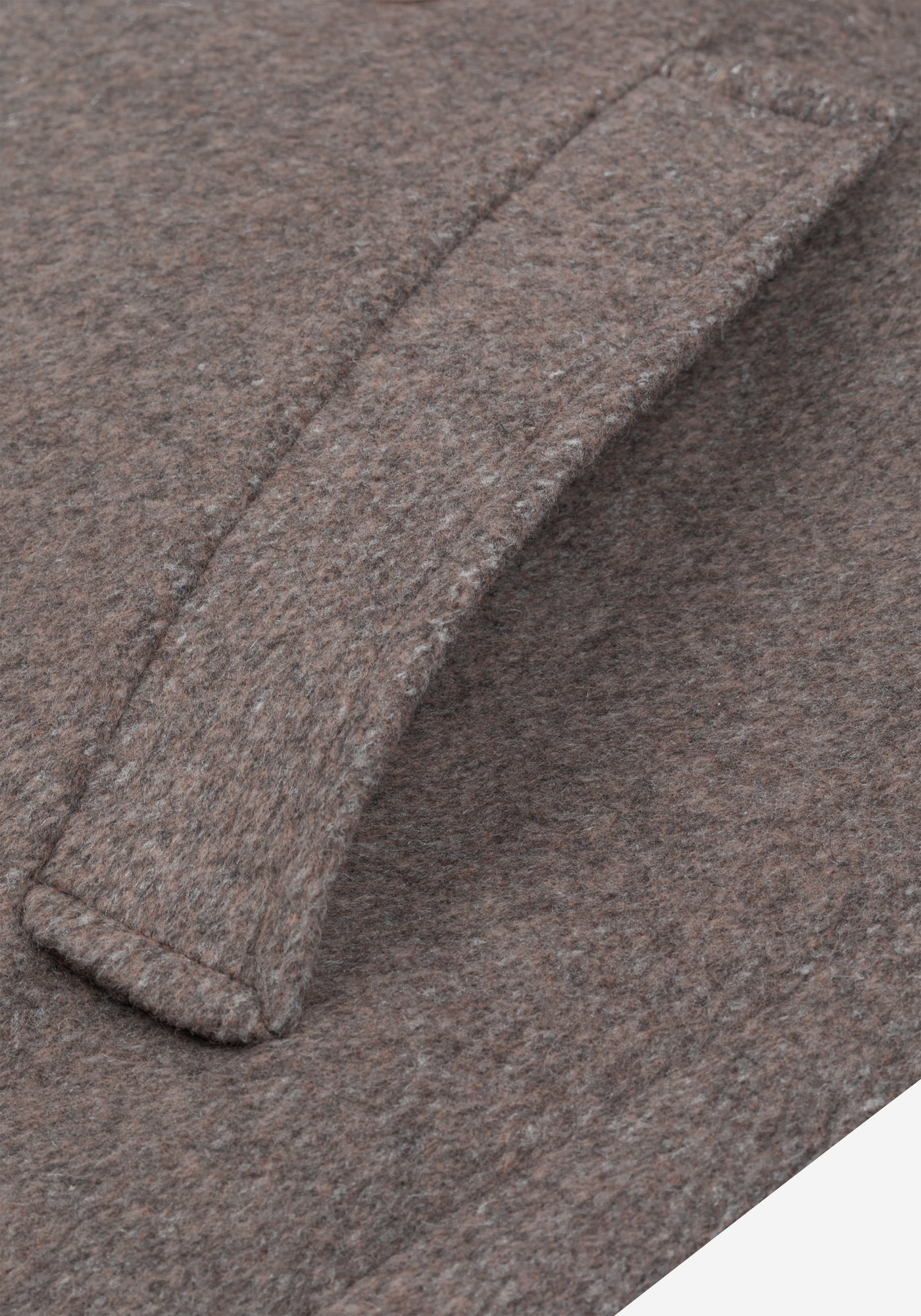 Savanna Beige Double-Breasted Poly Coat