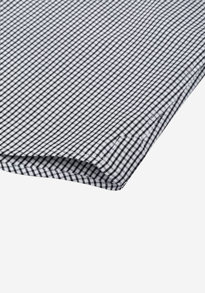 Jet Black Checked Poplin Shirt