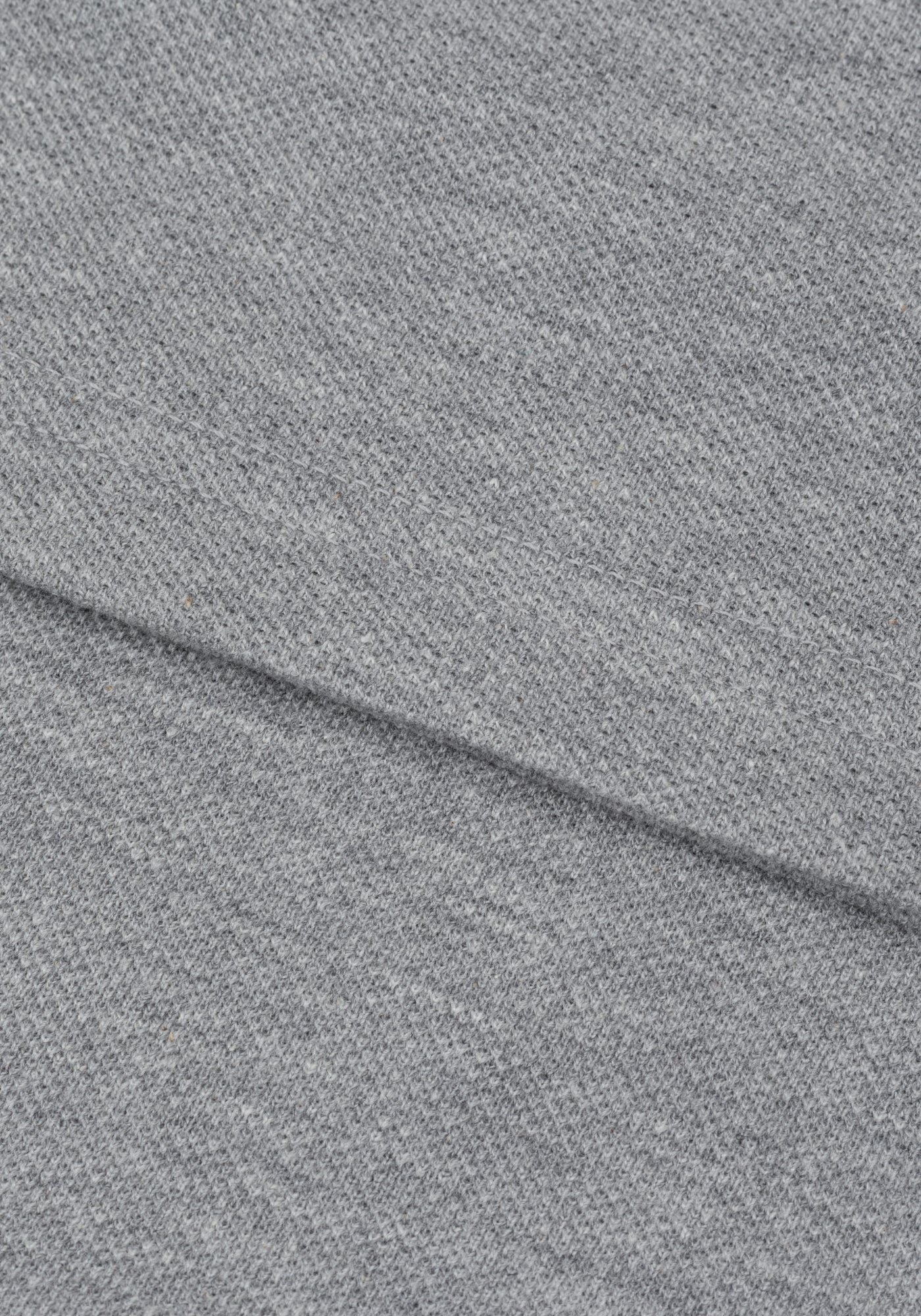 Heather Grey Cotton Polo Shirt