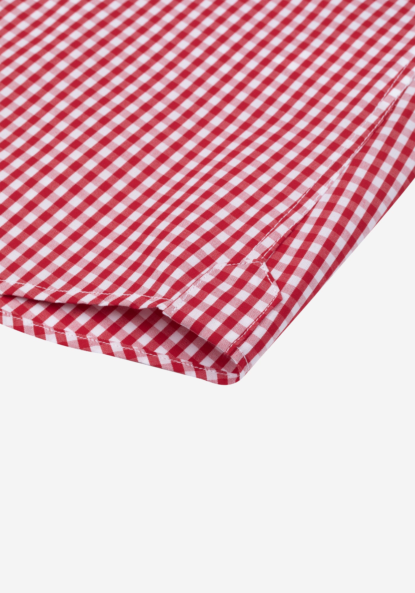 Cardinal Red Checked Poplin Shirt