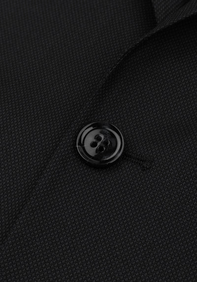 Obsidian Black Dotted Poly Suit