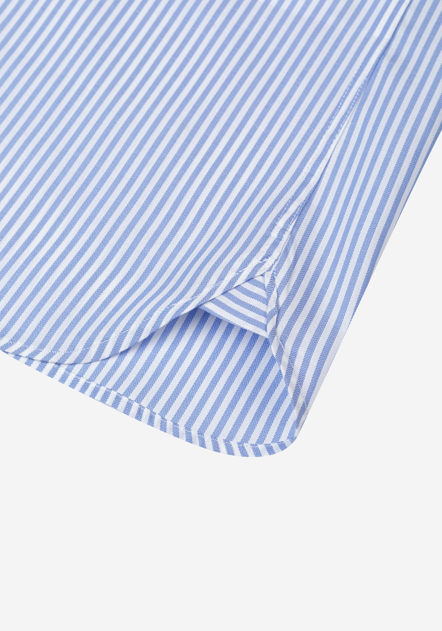 Pale Blue Stripe Herringbone Shirt