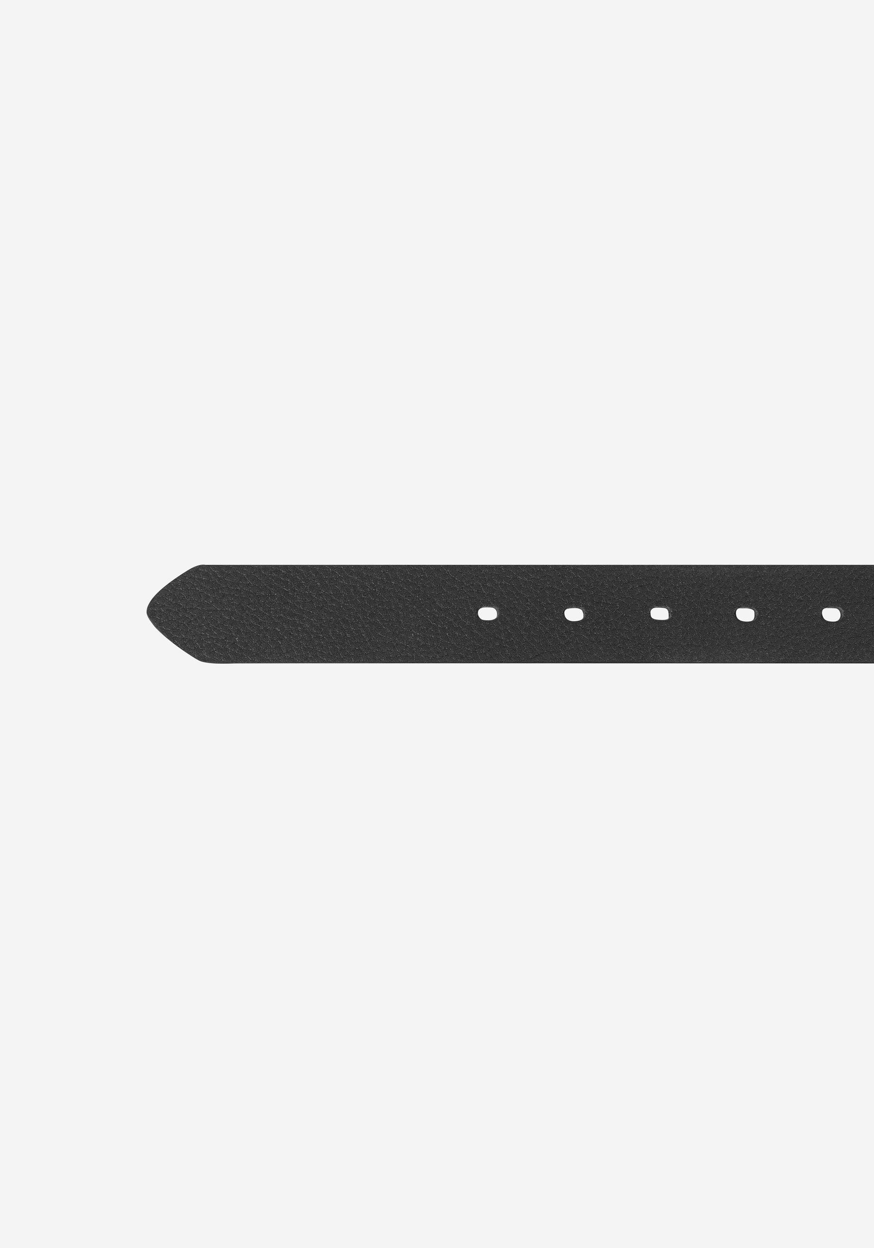 Midnight Black Leather Belt