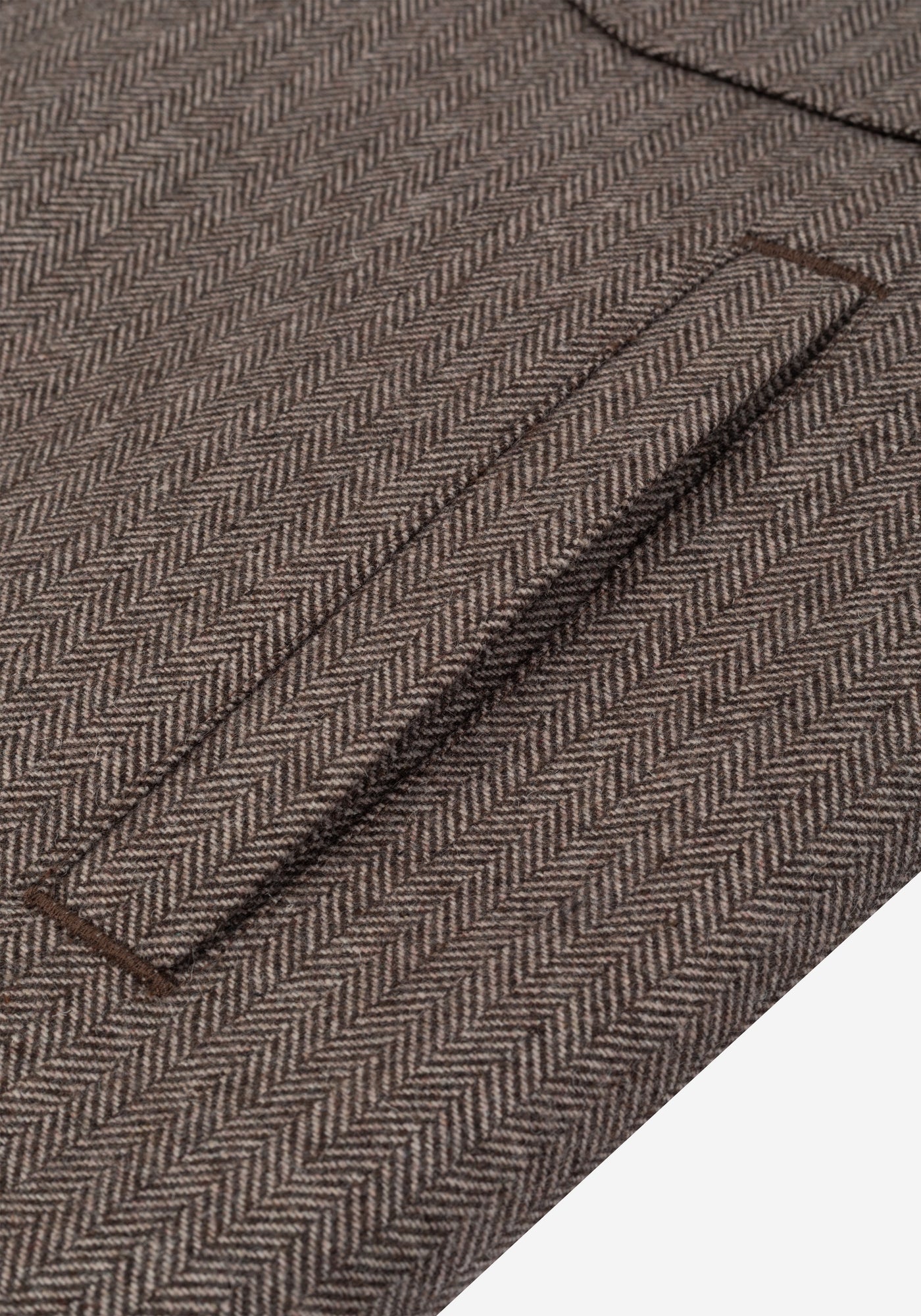 Oak Brown Wool-Blend Bomber Jacket