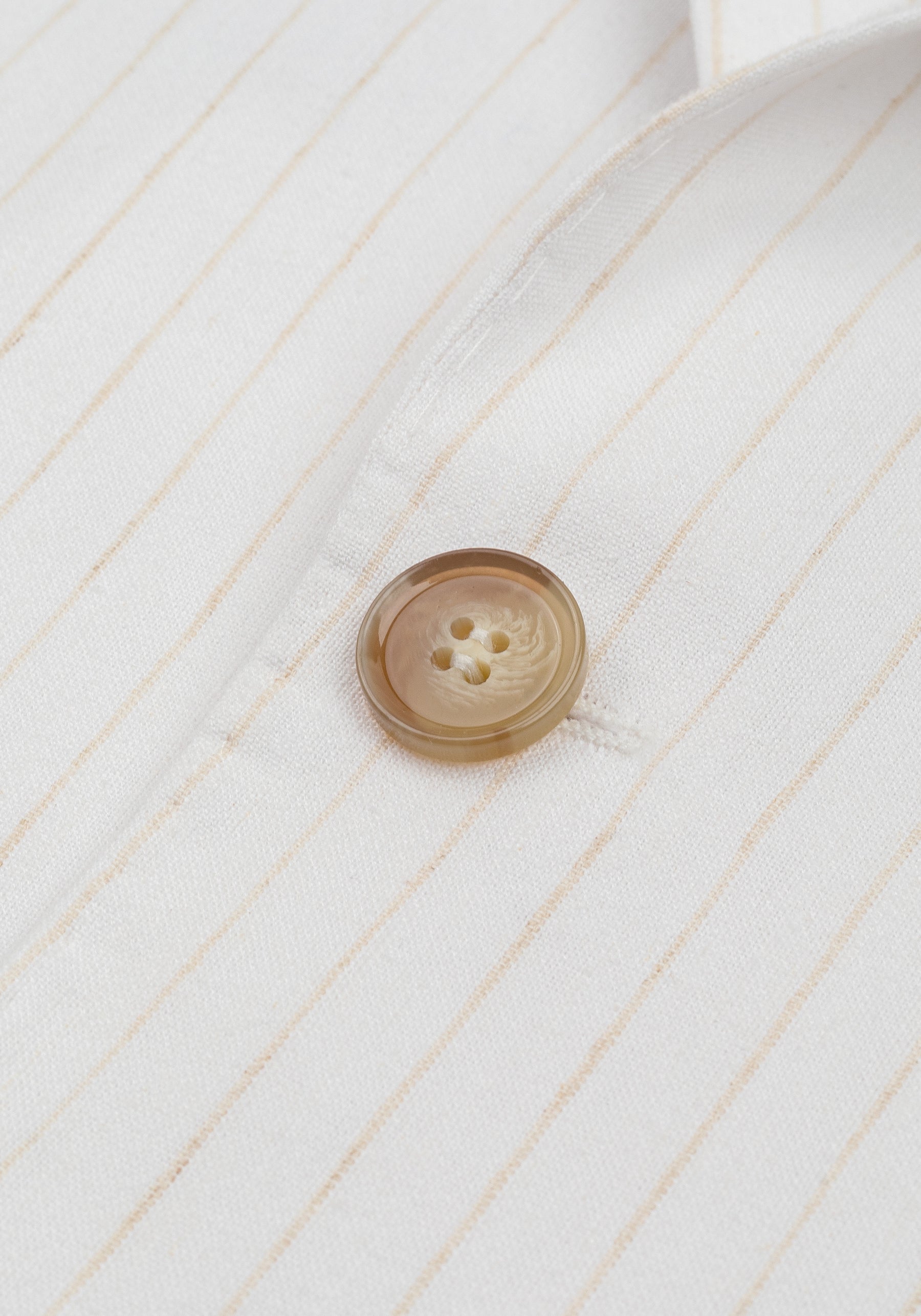 White Desert Beige Stripe Cotton Tencel Linen Blazer