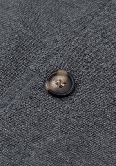 Eclipse Grey Merino Wool Blend Cardigan