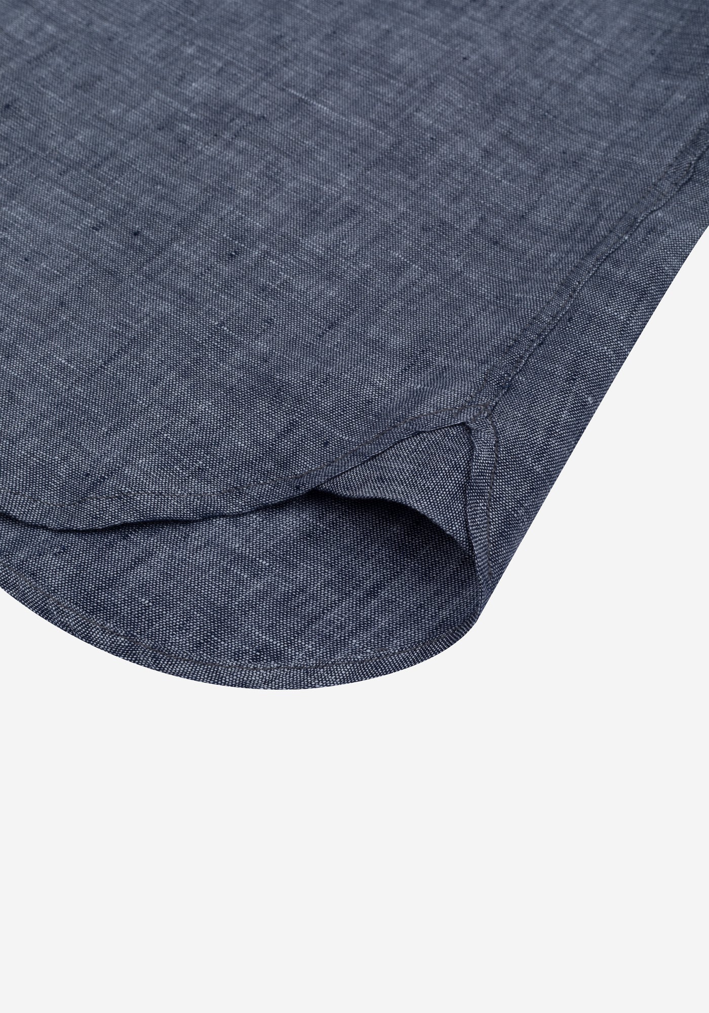 Charcoal Indigo Belgian Linen Shirt