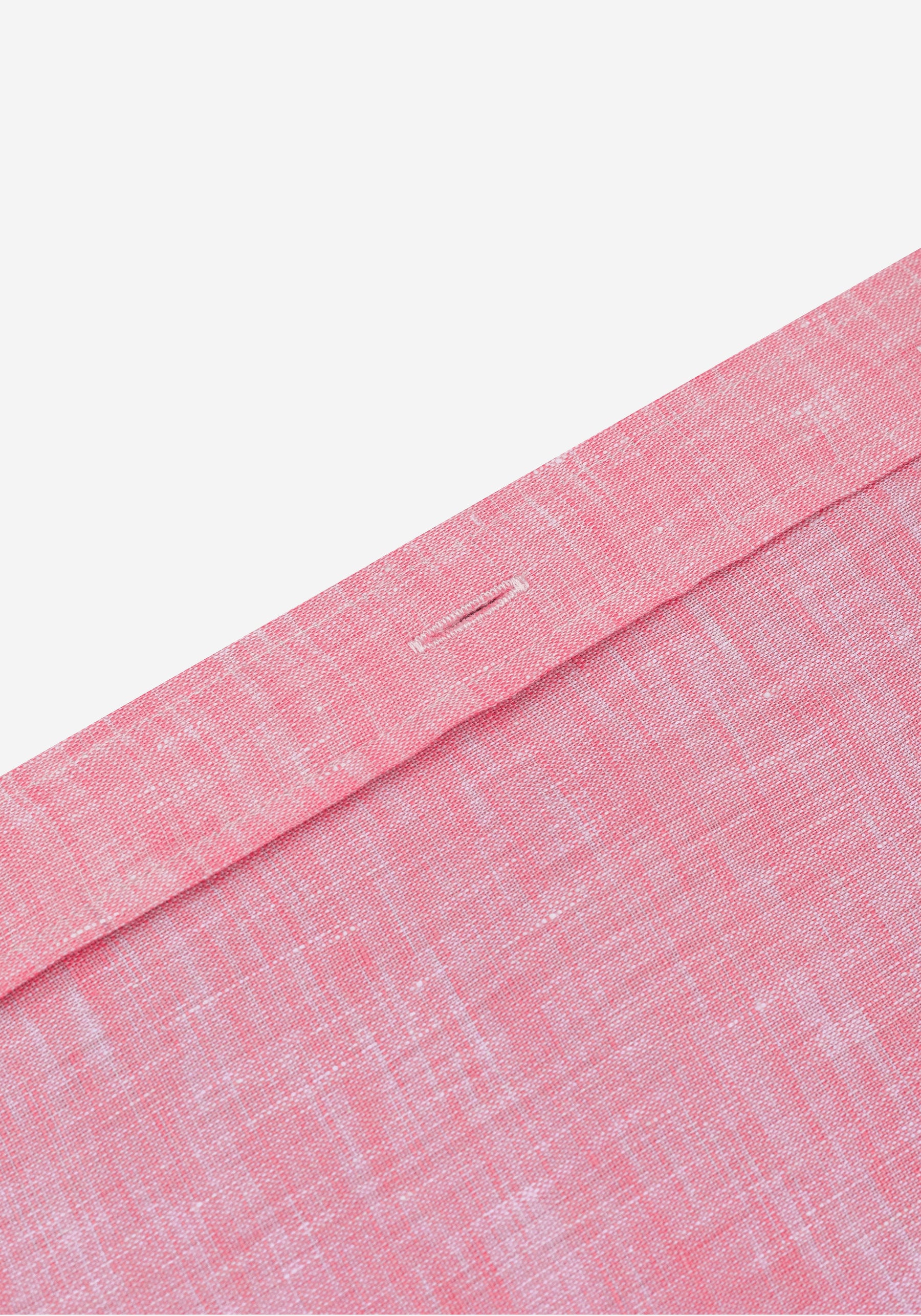 Coral Pink Belgian Linen Shirt