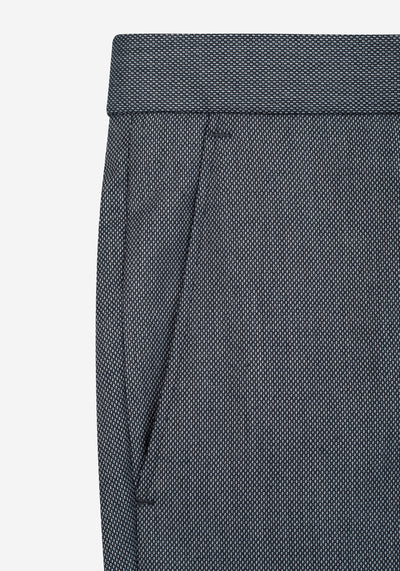 Arctic Grey Dotted Poly Suit