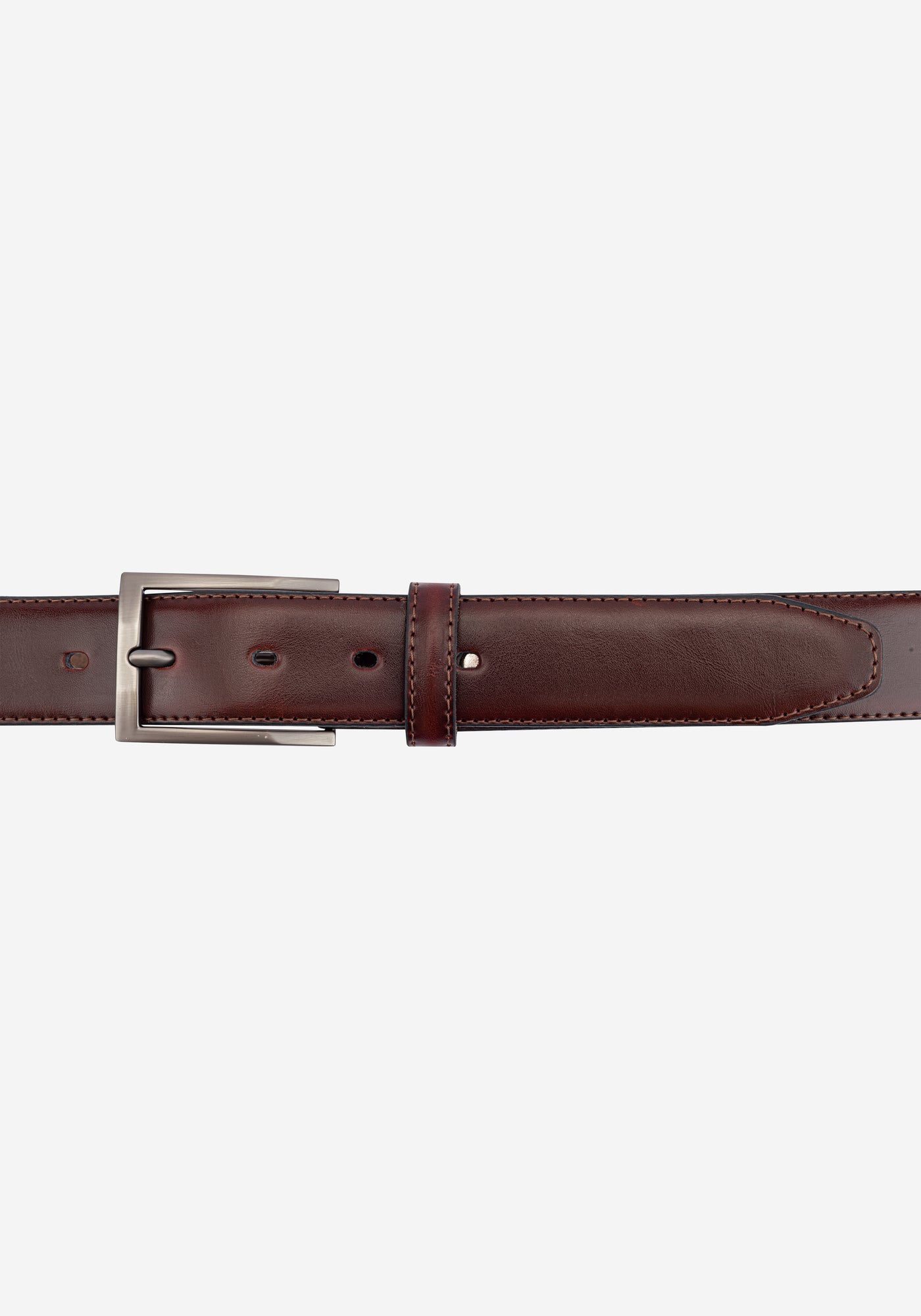 Burnt Burgundy Spanish Genuine Leather Belt