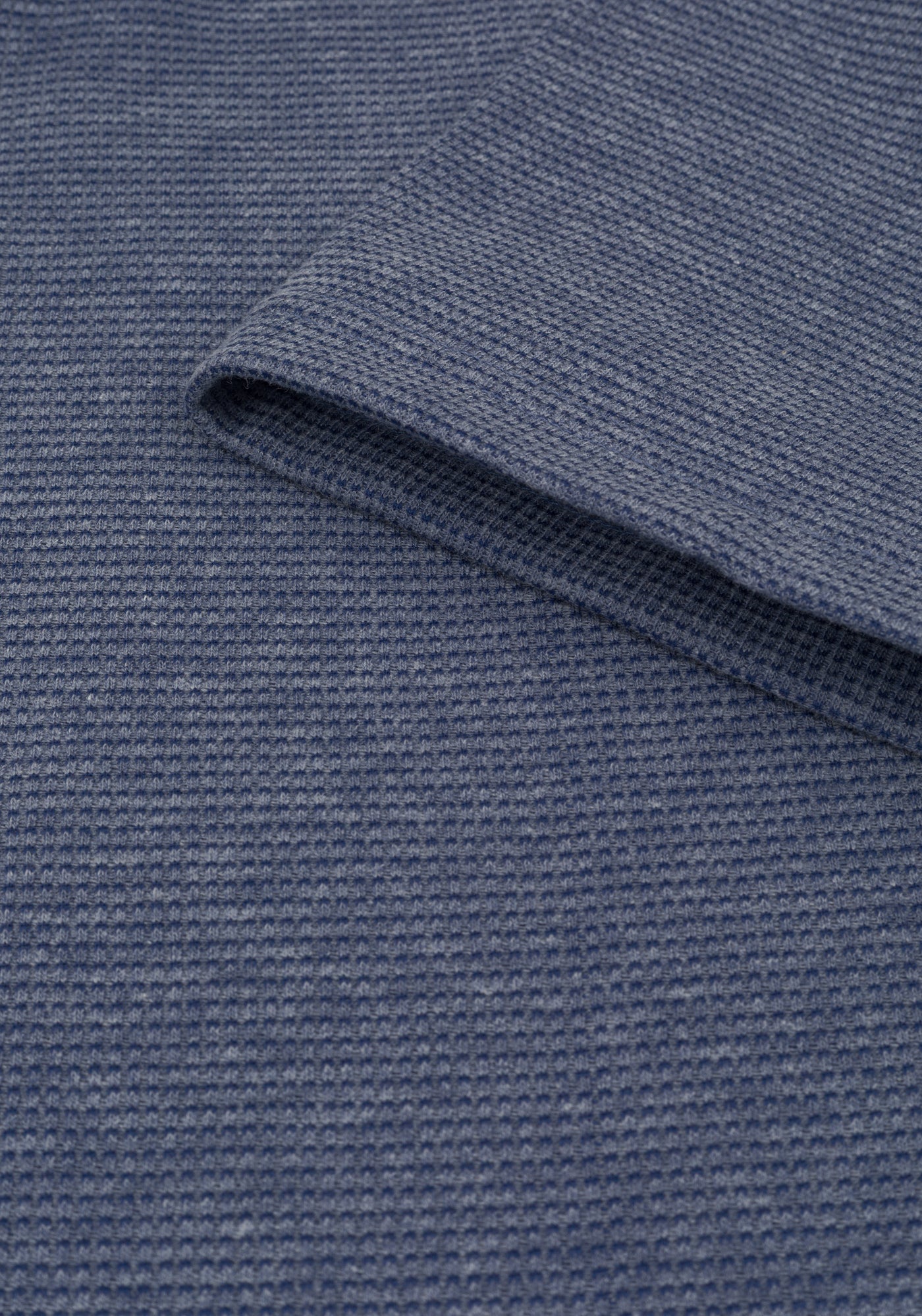 Twilight Blue Waffle Polo Shirt