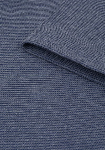 Twilight Blue Waffle Polo Shirt