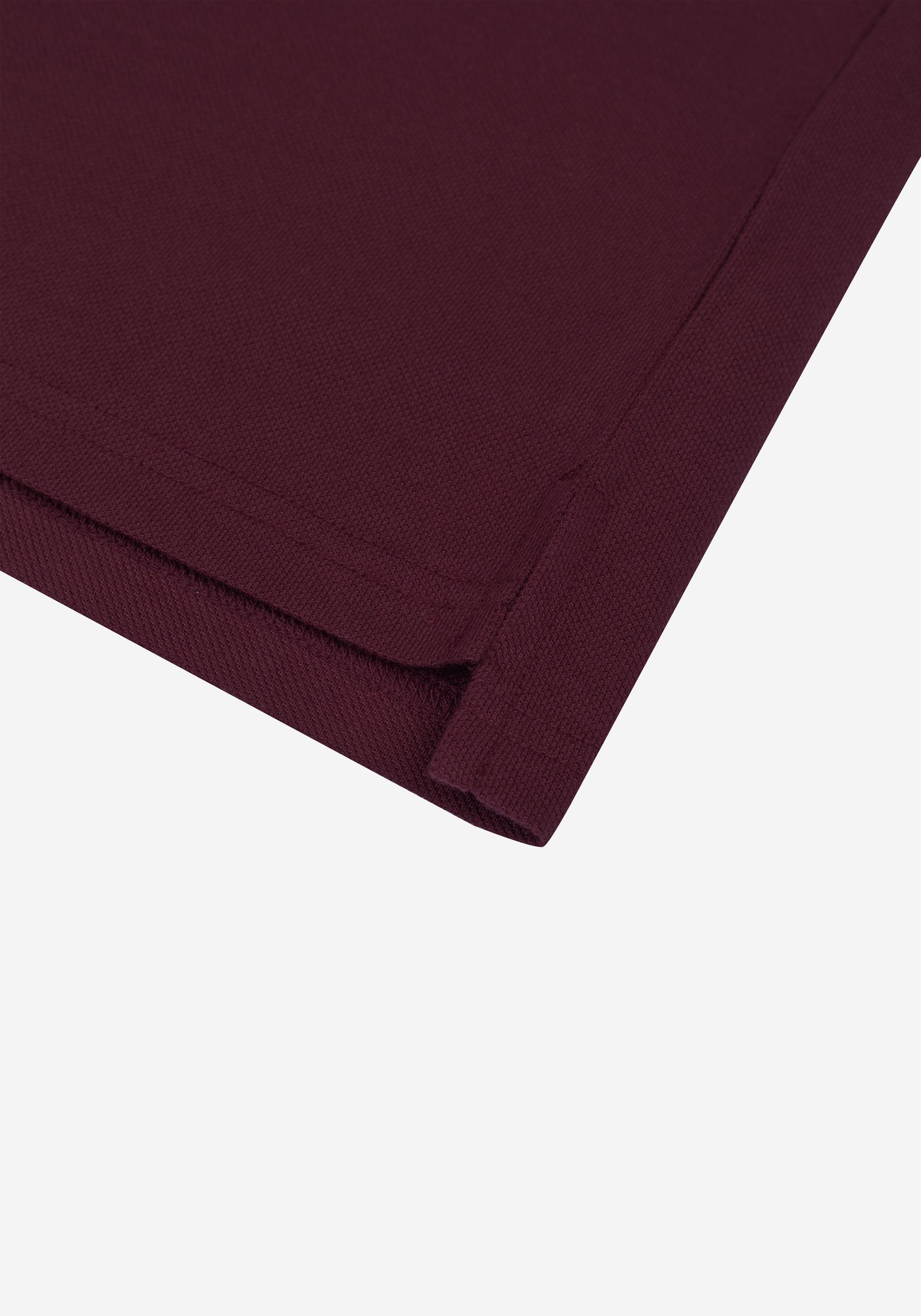 Deep Burgundy Cotton Polo Shirt