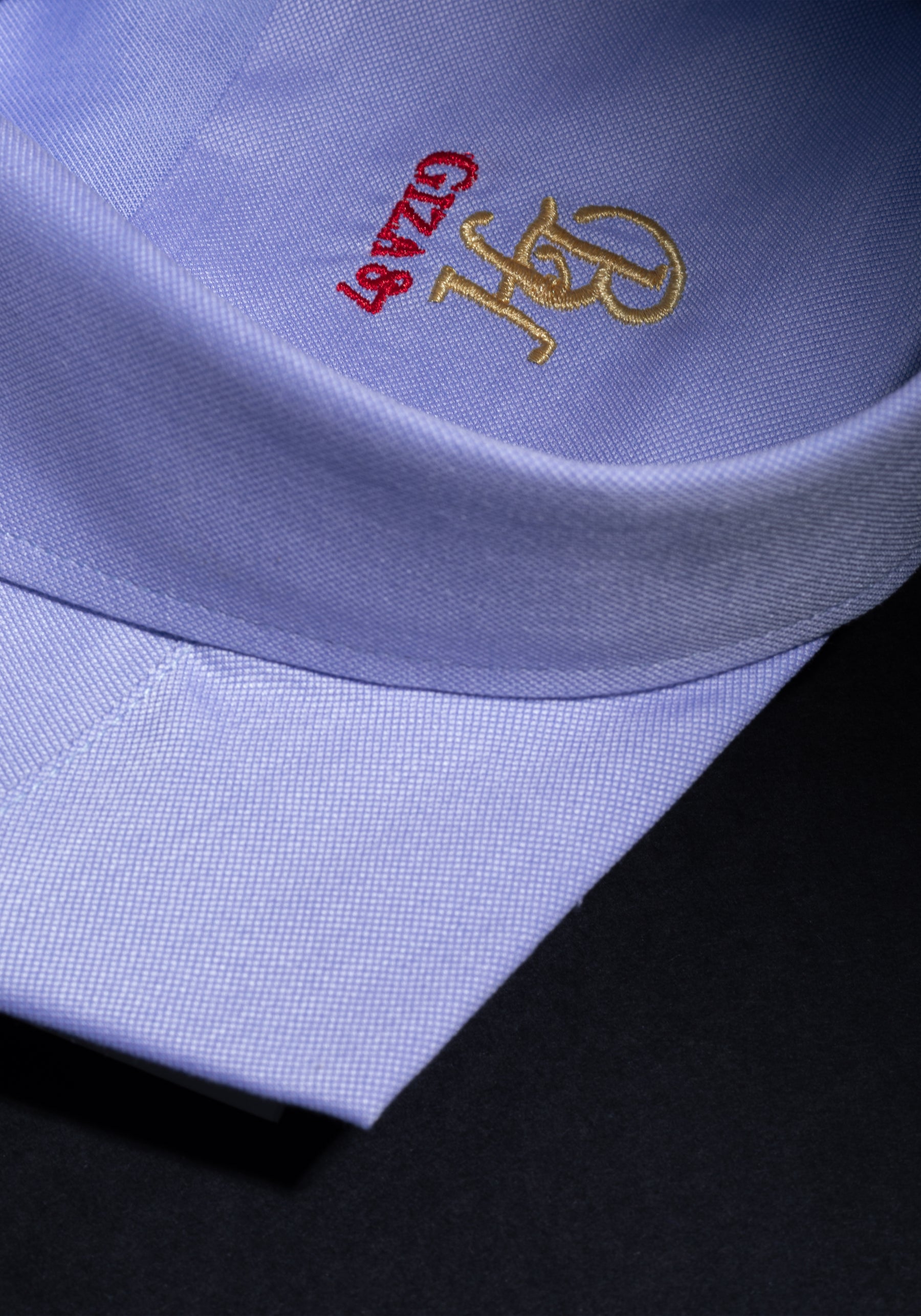 Giza 87 Cotton Vapor Blue Fine Oxford Shirt