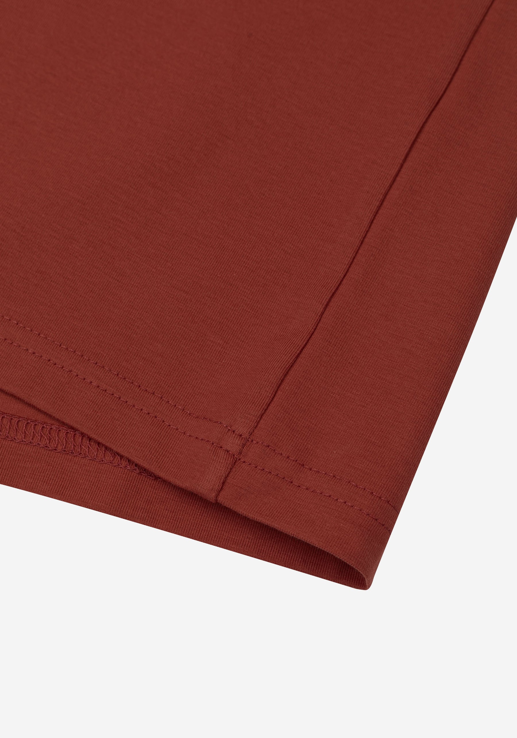 Sienna Orange Cotton Undershirt - Long Sleeve