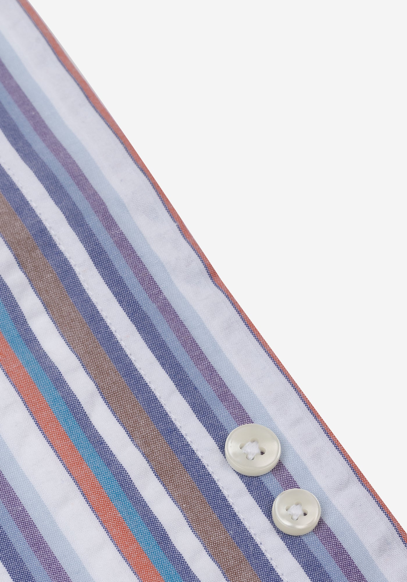 Earthy Parti-Colored Stripe Poplin Shirt