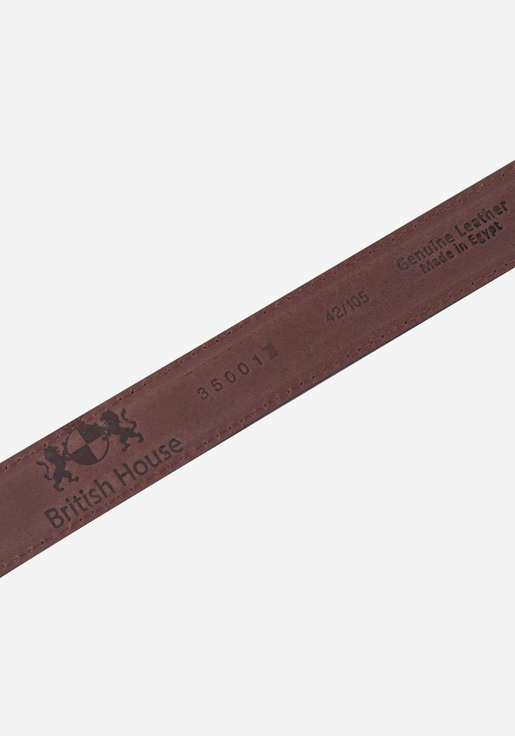 Mocha Brown Leather Belt